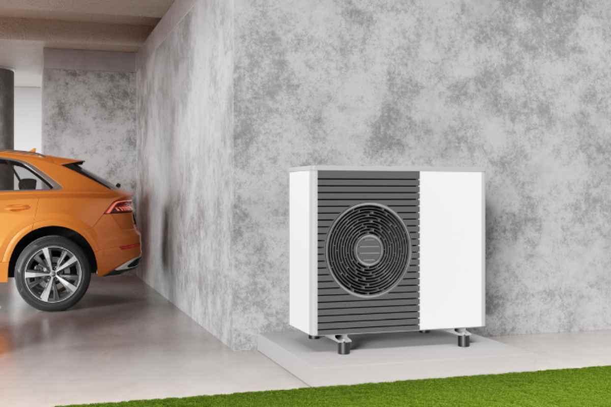 Pompa di calore all'esterno